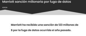 Logo de Marriott afectado por brecha de datos