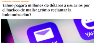 Logo de Yahoo tras el ciberataque de 2016